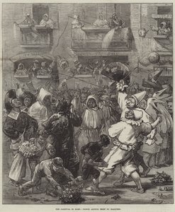 The Carnival in Rome, Prince Arthur Beset by Masquers